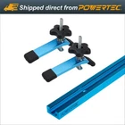 Powertec 71169 48-INCH Universal T-track With 2 Hold-down Clamps, Anodized Blue New. Price: $39.99.