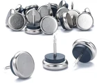 Dia Nail Furniture Glides For Chairs, Tables - Furnigear Nickel Base Cushione New. Price: $23.56.
