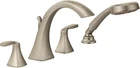 New Condition Moen T694BN Voss Brushed Nickel Roman Tub Faucet/handshower Trim Used. Price: $799.99.