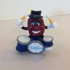 Vintage 1988 Sealed California Raisin Pvc Figure Drummer Kit Hat Feather Used. Price: $12.99.