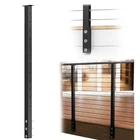Muzata 1P 42"X2"X2" Black Level Drilled Side Mount Cable Railing Post PF02 BH4L New. Price: $99.99.