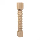 Outwater 35-1/4"H X 5"W 5"D Unfinished Red Oak Rope Island Leg New. Price: $129.99.