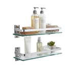 Aijaly 2 Pack Bathroom Glass SHELF15.7 Inches Silver Shower New. Price: $53.78.