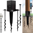 16 No-dig 4 Ground Spike Post Anchors Powder-coated Steel, New. Price: $72.62.