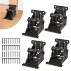 4 Pack Folding Brackets Self-lock Hinge W/ Screws For Table/bed Legs New. Price: $33.30.