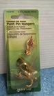 Hillman Colonial Gilt Finish Push Pin Hangers 3PK (122210) Fs Open. Price: $10.00.
