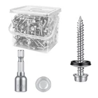 Kryonix Metal Roofing Screws #10 11/2 Inch, 330PCS Hex Head Selfdrilling Sh... New. Price: $34.74.