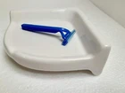Bright White Ceramic Corner Shower Shelf Ledge 0190 Medium 7.5 In Daltile New. Price: $33.99.