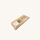 Oak Wood Floor Register, Flush Mount Vent, Unfinished No Damper (red And White) New. Price: $21.99.