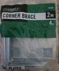 (4-PK) Everbilt Corner Braces Zinc Plated Steel 2" 339 695 New. Price: $9.95.