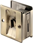 Antique Brass Pocket Door Lock Slide-co 163142 Privacy & Pull Combo New. Price: $18.78.
