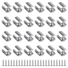 Ufurmate 24PCS Glass Shelf Bracketwall Mounted Adjustable Clamp New. Price: $33.26.