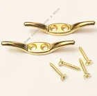 Pack 0311987 Gatehouse 1/2 Rope Holder Cleats Brass Finish 2.5" Screws New. Price: $6.39.