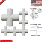 12 Pack 3/4 Inch Pvc Cross Fittings Heavy Duty Schedule 40 For Diy Building New. Price: $34.18.