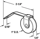 Prime-line 11666-B Steel Spring Tension Roller Assembly Dia. X 5/16 In. New. Price: $8.68.