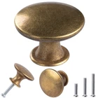 30 Pack Delicate Design Round Antique Brass Kitchen Cabinet Knobs Cupboard Do... New. Price: $34.44.