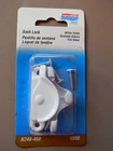 Sash Lock- National Hardware- White Finsh- N248-468. Price: $5.99.