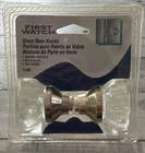 Belwith International First Watch 1140 Polished Brass Glass Door Knobs W/spindle New. Price: $10.00.