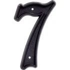 Hillman 5.5 In. Matte Black Plastic House Number 7 New. Price: $7.95.
