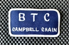 Btc Campbell Chain Embroidered Sew On Patch Apex Tool Group 4 1/2" Nos New. Price: $10.99.