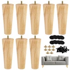 Ruisita 8 Pieces Furniture Couch Legs 6 Inch Round Solid Wood Sofa Natur... New. Price: $35.65.