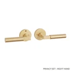 Signature Hardware PRIV-LATCH28-234-SBS Tolland Brass Passage Interior Door Set New. Price: $26.00.