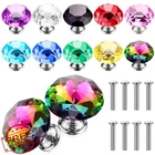 Jetec 20 Pc Crystal Drawer Pulls, 30MM Diamond Knobs, Multicolored Classic New. Price: $56.99.