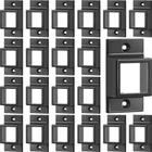1" X Black Aluminum Fence Brackets Standard Wall Mount For Rails Double Flang New. Price: $81.82.