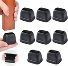 Ezprotekt 8 Black Rectangle Silicone Chair Leg Floor Protectors W/ Felt (L:1.3-1 New. Price: $19.48.