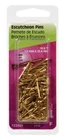 Hillman 122629 Brass-plated 16 Ga. X In. Escutcheon Pins Oz. (pack Of 6) New. Price: $30.89.