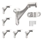 Handrail Stair Brackets 6 Pack 3 Inch Heavy Duty Support Satin Nickel Wall New. Price: $33.26.