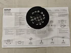 Kohler K-22676-BL Round Pvc Receptor Shower Drain , Matte Black Open. Price: $17.00.