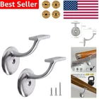 Heavy Duty Stainless Steel Stair Hand Rail Brackets, 2 Pack Brushed New. Price: $31.27.