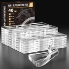 40 Pcs Non Slip Furniture Pads, Phixbear Anti Vibration Reusable New. Price: $28.59.