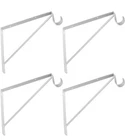 Dewell 4 Pcs Shelf And Rod Brackets, Wall Mounted Supports WHITE,SRB300 New. Price: $17.76.