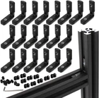 Blccloy 20PCS 2020 Aluminum Extrusion Black Corner Bracket Slot Inside Sh... New. Price: $16.60.