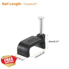 Uxcell 14MM Cable Clips Steel Nail Black 100 Pcs New. Price: $26.99.