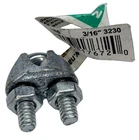 National Hardware Wire Cable Clamp Zinc Plated 3/16" N248-286 (15 Pack) New. Price: $12.59.