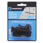 Crawford 18025 Zinc Plated Black Plastic Peg Hook Lock New. Price: $8.40.