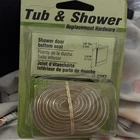 Prime-line Products M-6227 Clear Vinyl Shower Door Bottom Seal 1/8IN, 1-5/16" New. Price: $13.99.