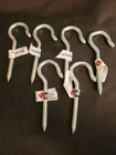 (6) National Hardware #0 4-15/16 Ceiling Hooks 125LB Working Load Zinc Plated New. Price: $14.99.