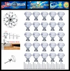 Yourgift Pack Drawer Knobs Diamond Shaped Crystal Glass 30MM Cabinet Pu New. Price: $38.99.
