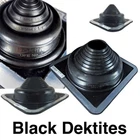 Dektite Square Pipe Flashing Boot: Black Epdm Roof - Sizes #1 To #9 New. Price: $92.95.