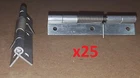25 Pc Aluminum Spring Hinge To Open 3 X 1.06" Craft/cabinet/door/project/diy Lot New. Price: $49.99.